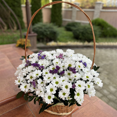 купить Корзина «Поляна воспоминаний» в Николаеве Фото товара Корзина «Поляна воспоминаний»