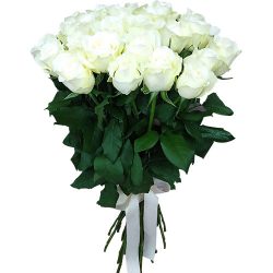 Фото товара 25 белых роз