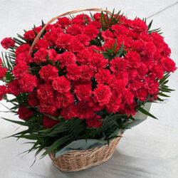 Фото товара 100 гвоздик у кошику